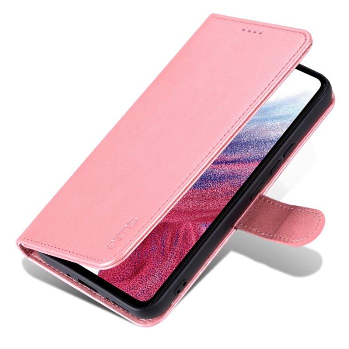AZNS - AZNS Samsung Galaxy A55 5G Fodral i Äkta Läder - Roséguld