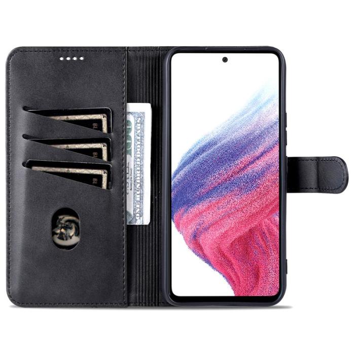 AZNS - AZNS Samsung Galaxy A55 5G Fodral i Äkta läder - Svart