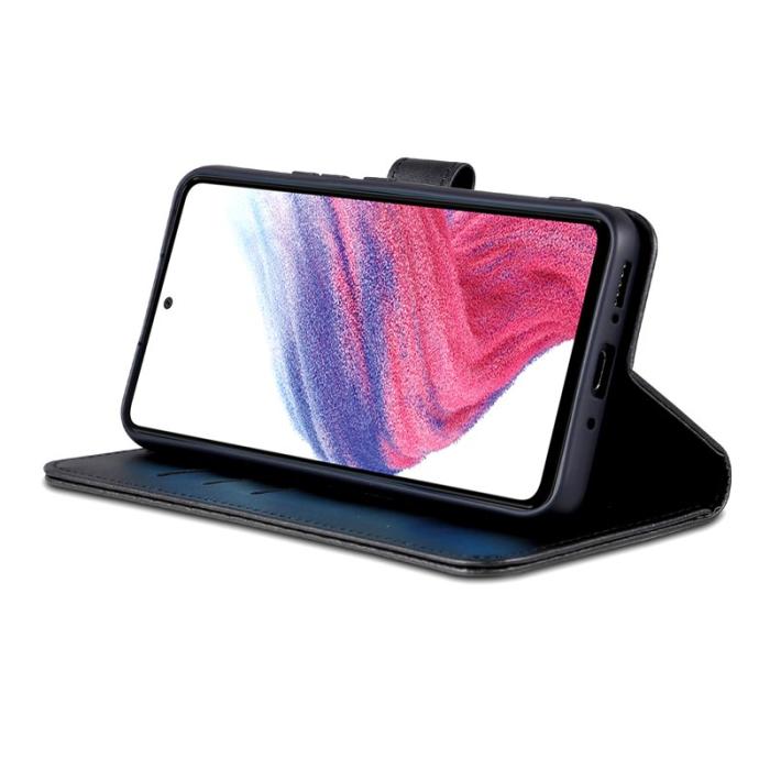AZNS - AZNS Samsung Galaxy A55 5G Fodral i Äkta läder - Svart