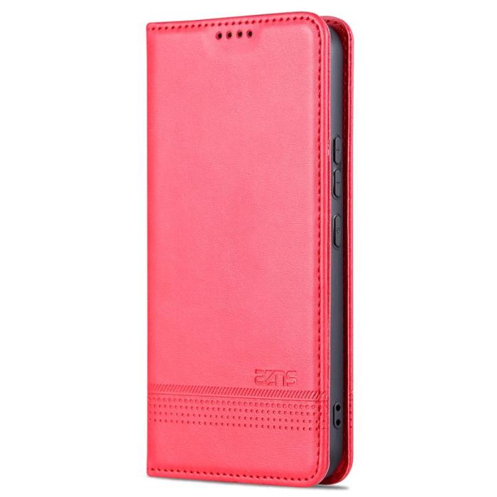 AZNS - AZNS Samsung Galaxy A55 5G Fodral PU Läder - Röd