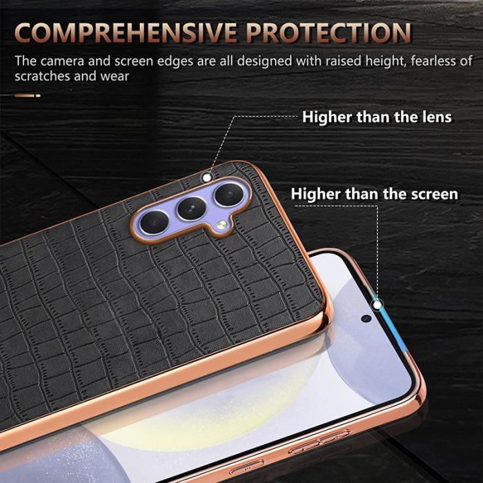 AZNS - AZNS Samsung Galaxy A55 5G Fodral Shockproof PU+TPU - Svart