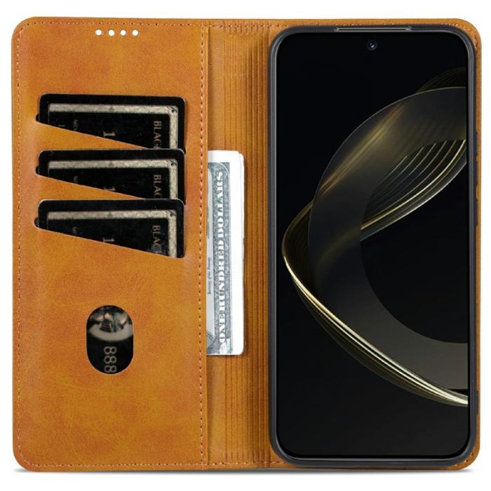 AZNS - AZNS Samsung Galaxy A56 5G Fodral Äkta läder - Brun