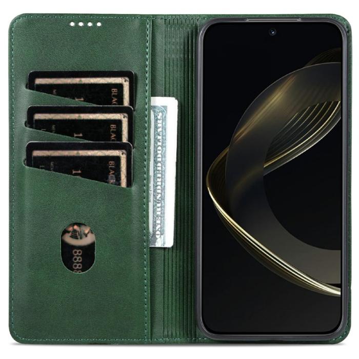 AZNS - AZNS Samsung Galaxy A56 5G Fodral Äkta läder - Grön