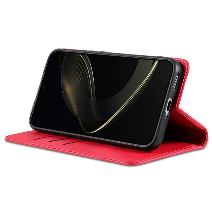 AZNS - AZNS Samsung Galaxy A56 5G Fodral Äkta läder - Röd