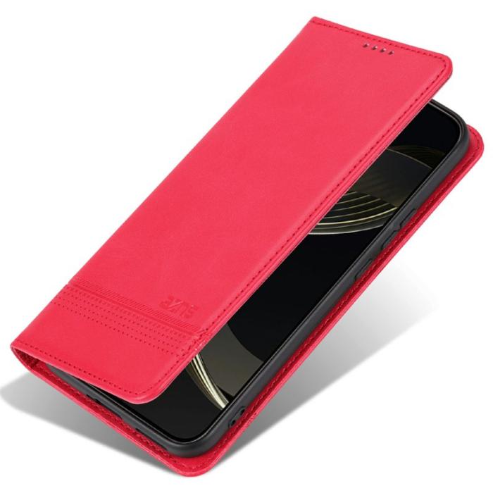 AZNS - AZNS Samsung Galaxy A56 5G Fodral Äkta läder - Röd