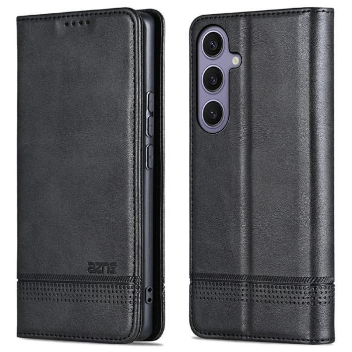 AZNS - AZNS Samsung Galaxy A56 5G Fodral Äkta läder - Svart