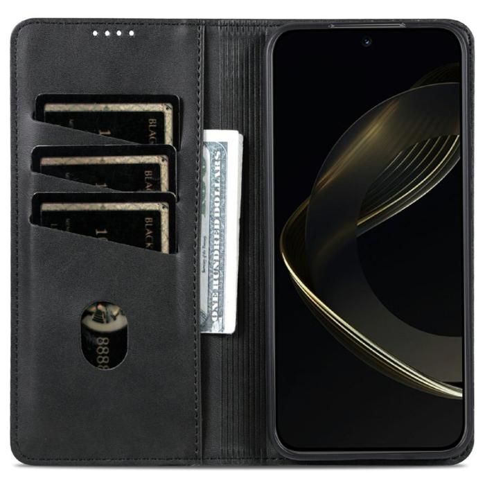 AZNS - AZNS Samsung Galaxy A56 5G Fodral Äkta läder - Svart