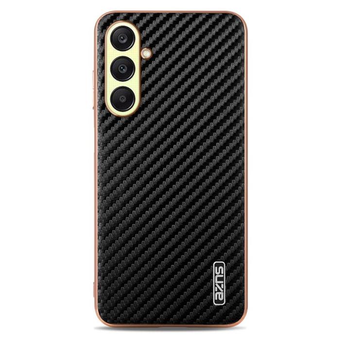 AZNS - AZNS Samsung Galaxy A56 5G Fodral - Elektropläterad Kolfiber PU + TPU - Svart