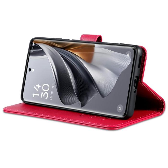 AZNS - AZNS Samsung Galaxy A56 Fodral Anti-Scratch PU Läder - Röd