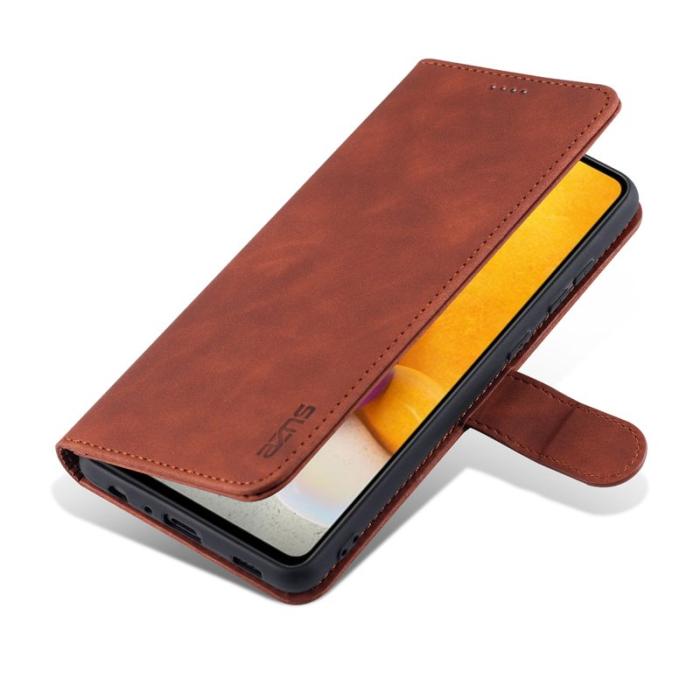 AZNS - AZNS Samsung Galaxy A72 Fodral PU-läder - Brun