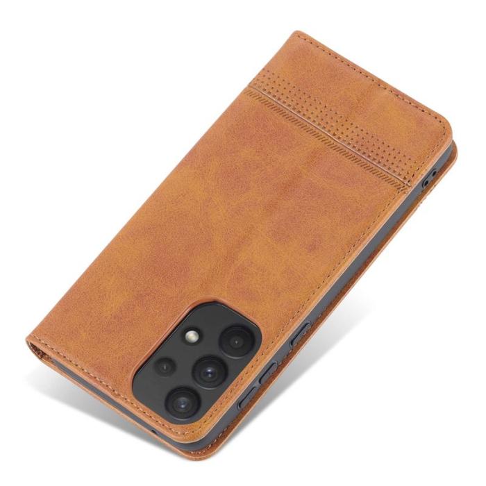 AZNS - AZNS Samsung Galaxy A73 5G Fodral Äkta läder - Brun