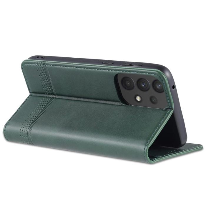 AZNS - AZNS Samsung Galaxy A73 5G Fodral Äkta läder - Grön