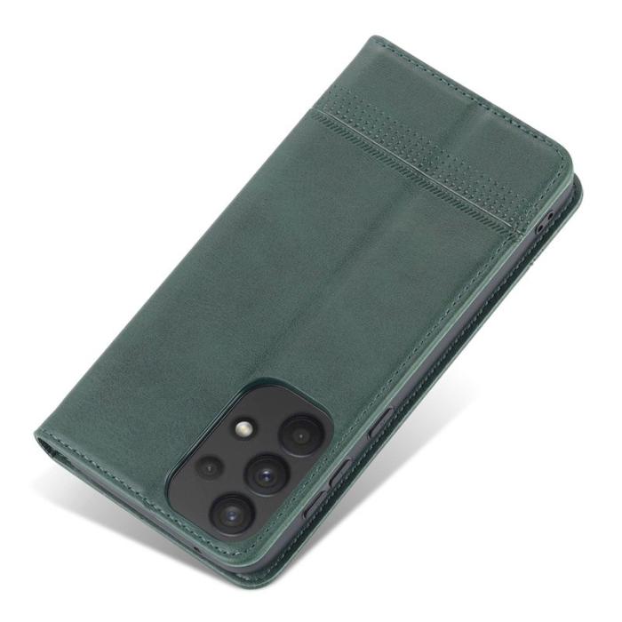 AZNS - AZNS Samsung Galaxy A73 5G Fodral Äkta läder - Grön