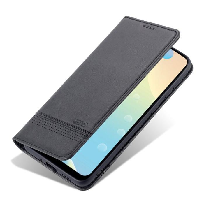 AZNS - AZNS Samsung Galaxy A73 5G Fodral Äkta läder - Svart