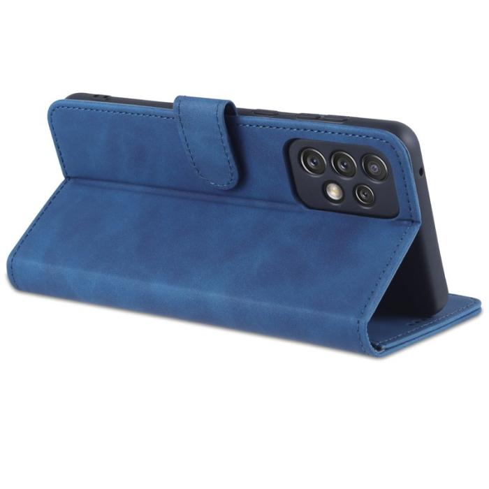 AZNS - AZNS Samsung Galaxy A73 5G Fodral PU-läder - Blå