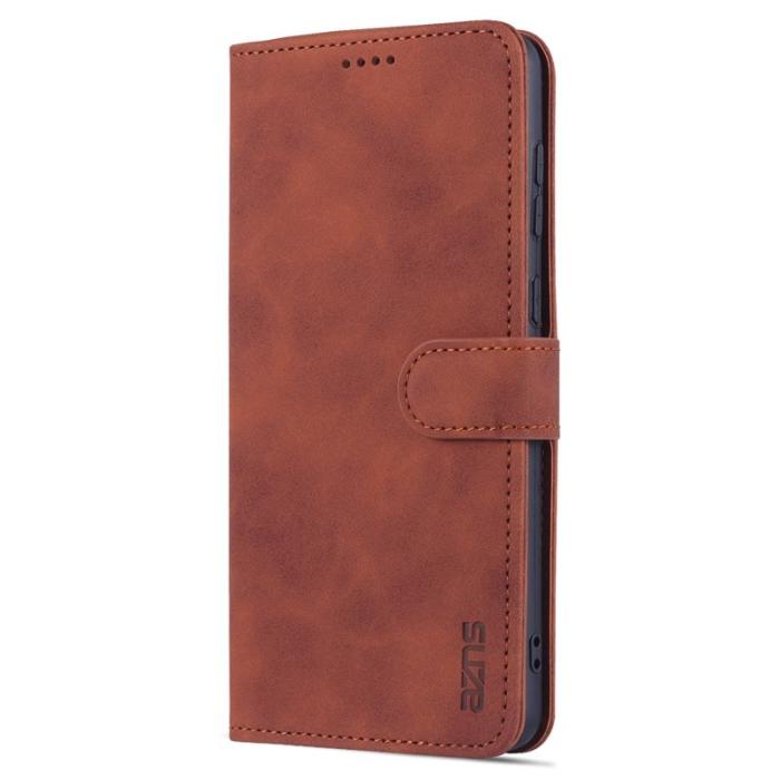 AZNS - AZNS Samsung Galaxy A73 5G Fodral PU Läder - Brun
