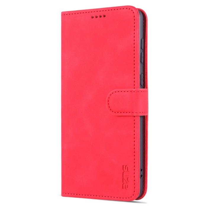 AZNS - AZNS Samsung Galaxy A73 5G Fodral - PU läder - Röd