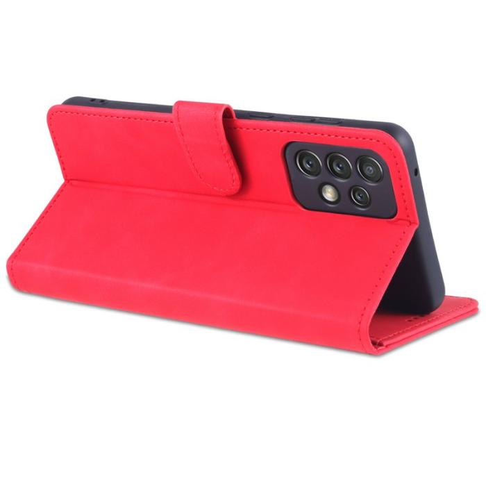 AZNS - AZNS Samsung Galaxy A73 5G Fodral - PU läder - Röd