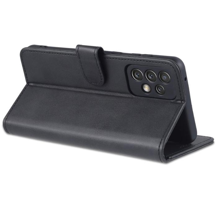 AZNS - AZNS Samsung Galaxy A73 5G Fodral - PU Läder - Svart