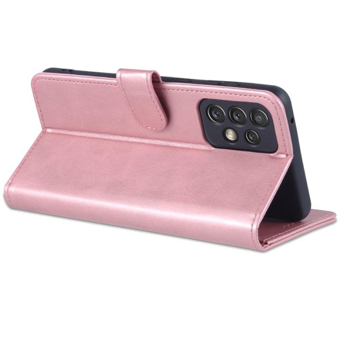 AZNS - AZNS Samsung Galaxy A73 Fodral - PU Läder - Rose Gold