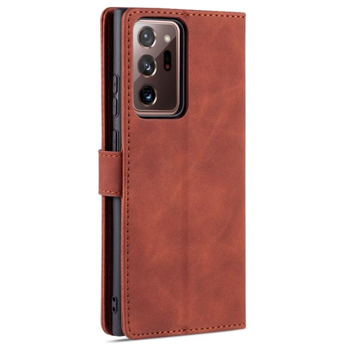 AZNS - AZNS Samsung Galaxy Note20 Ultra Skal Äkta läder - Brun