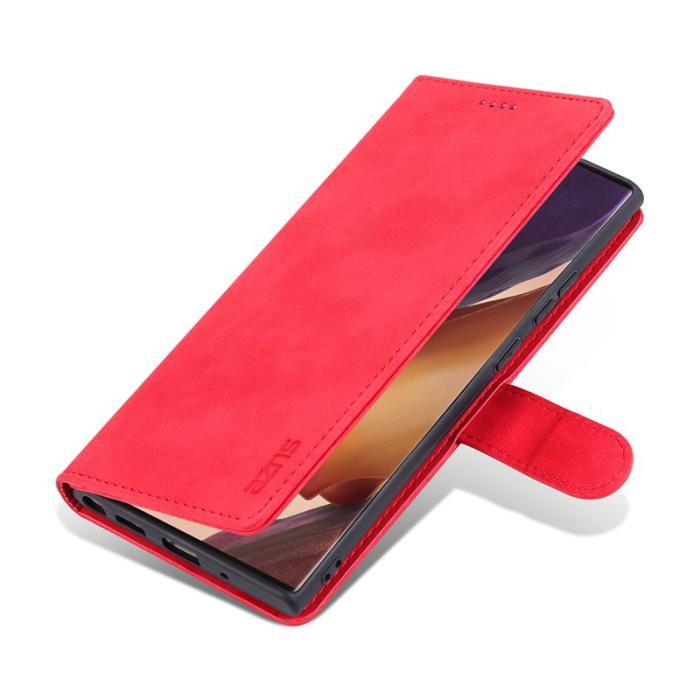 AZNS - AZNS Samsung Galaxy Note20 Ultra Skal Äkta läder - Röd
