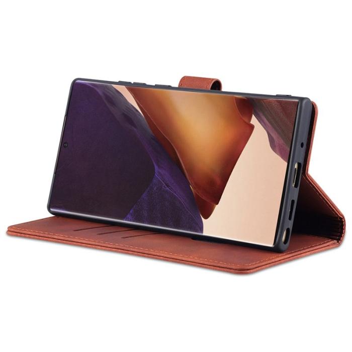 AZNS - AZNS Samsung Galaxy Note20 Ultra Skal Äkta läder - Röd