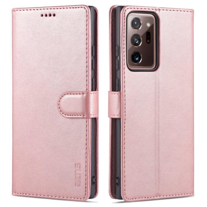 AZNS - AZNS Samsung Galaxy Note20 Ultra Skal Äkta läder - Roséguld