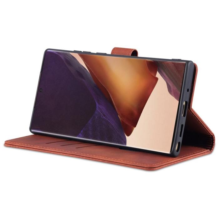 AZNS - AZNS Samsung Galaxy Note20 Ultra Skal Äkta läder - Svart