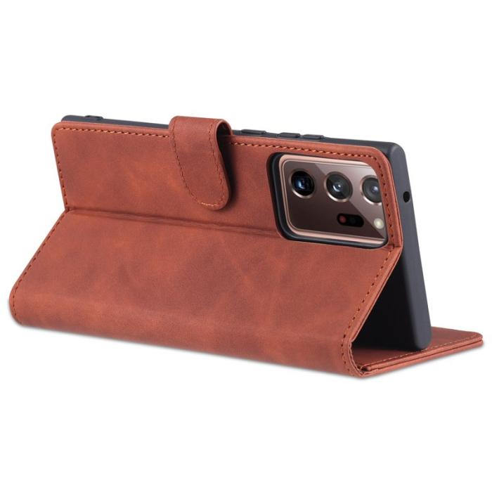 AZNS - AZNS Samsung Galaxy Note20 Ultra Skal Äkta läder - Svart