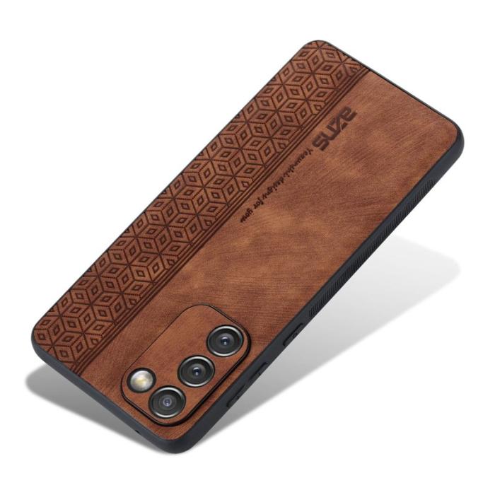 AZNS - AZNS Samsung Galaxy S20 FE Fodral Äkta läder - Brun