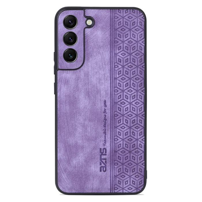 AZNS - AZNS Samsung Galaxy S21 FE 5G Fodral Äkta läder - Lila