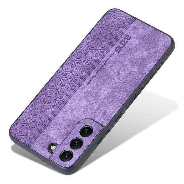 AZNS - AZNS Samsung Galaxy S21 FE 5G Fodral Äkta läder - Lila