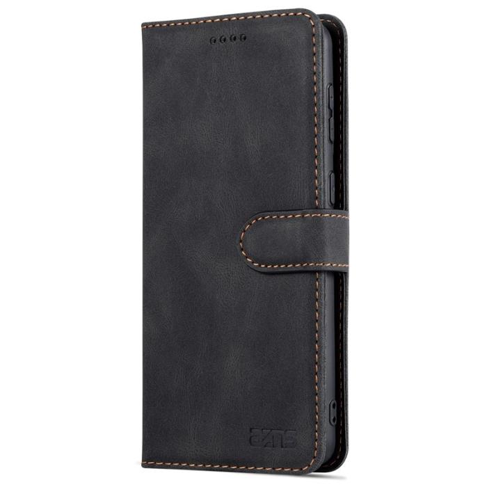 AZNS - AZNS Samsung Galaxy S21 FE Fodral PU Läder - Svart