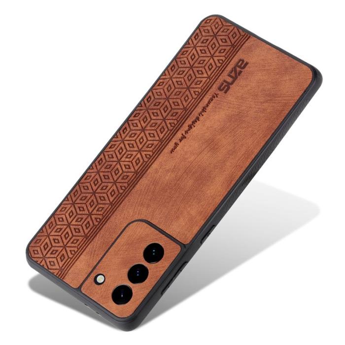 AZNS - AZNS Samsung Galaxy S21 Fodral Äkta läder - Brun