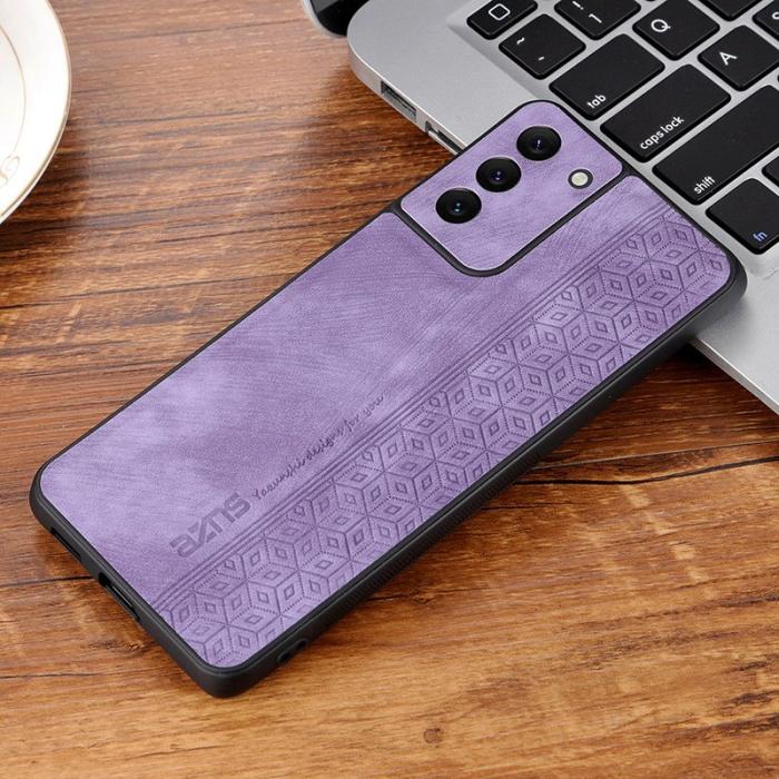 AZNS - AZNS Samsung Galaxy S21 Fodral Äkta läder - Lila