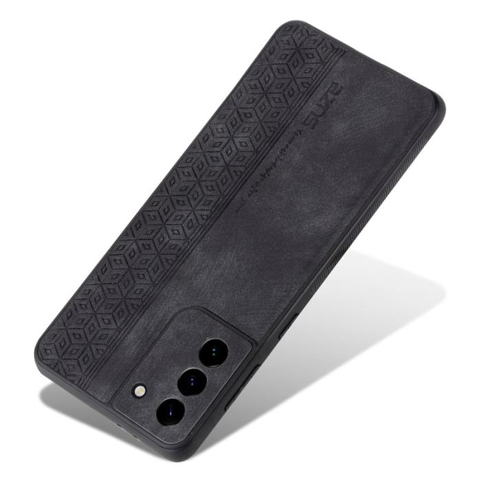 AZNS - AZNS Samsung Galaxy S21 Fodral Äkta läder - Svart