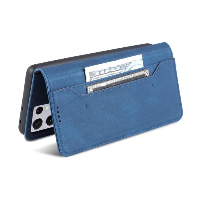 AZNS - AZNS Samsung Galaxy S21 Ultra Fodral - PU Läder - Blå