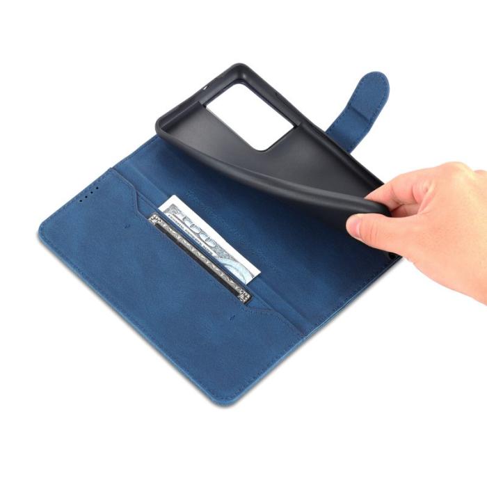 AZNS - AZNS Samsung Galaxy S21 Ultra Fodral - PU Läder - Blå