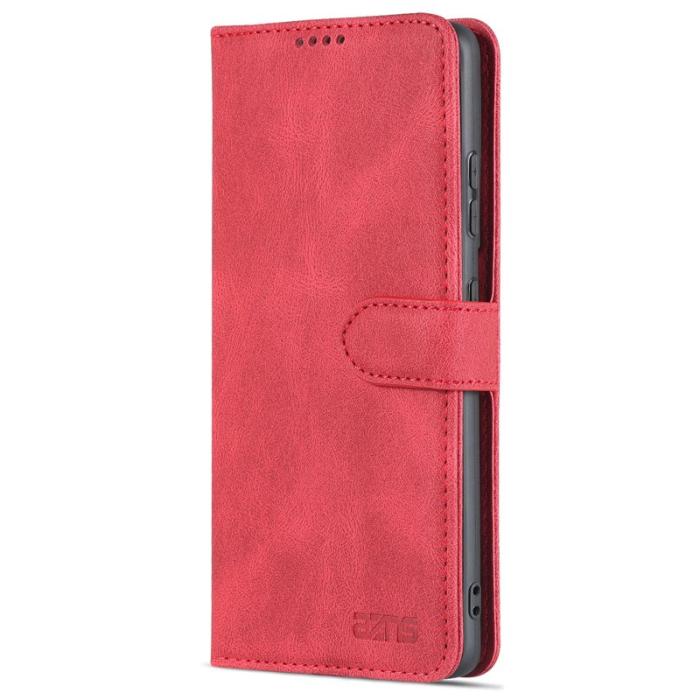 AZNS - AZNS Samsung Galaxy S21 Ultra Fodral - PU Läder - Röd