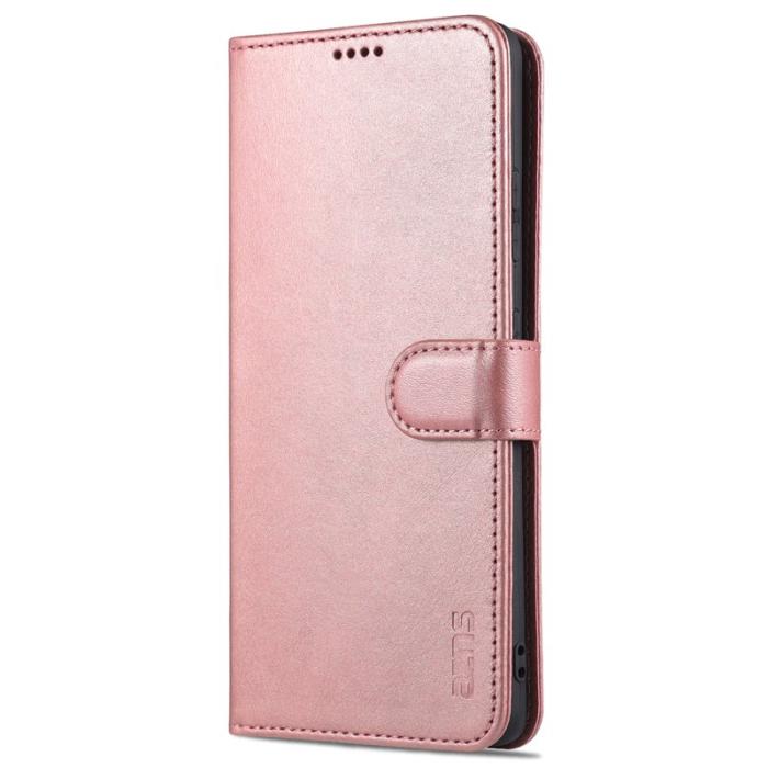 AZNS - AZNS Samsung Galaxy S21 Ultra Fodral - PU Läder - Roséguld
