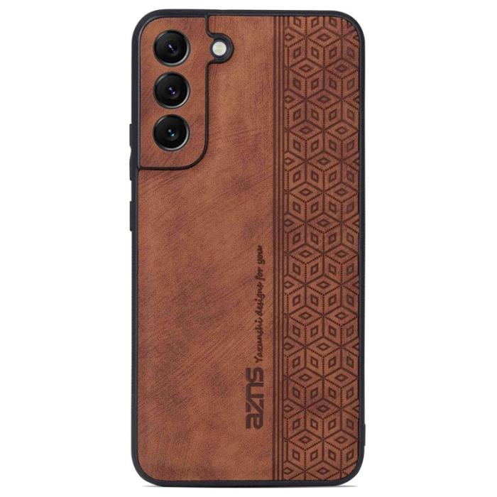 AZNS - AZNS Samsung Galaxy S22 5G Fodral i PU-läder - Brun