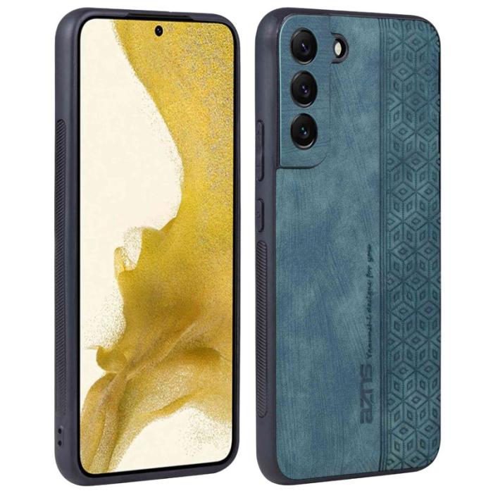 AZNS - AZNS Samsung Galaxy S22 5G Fodral i PU-läder - Grön
