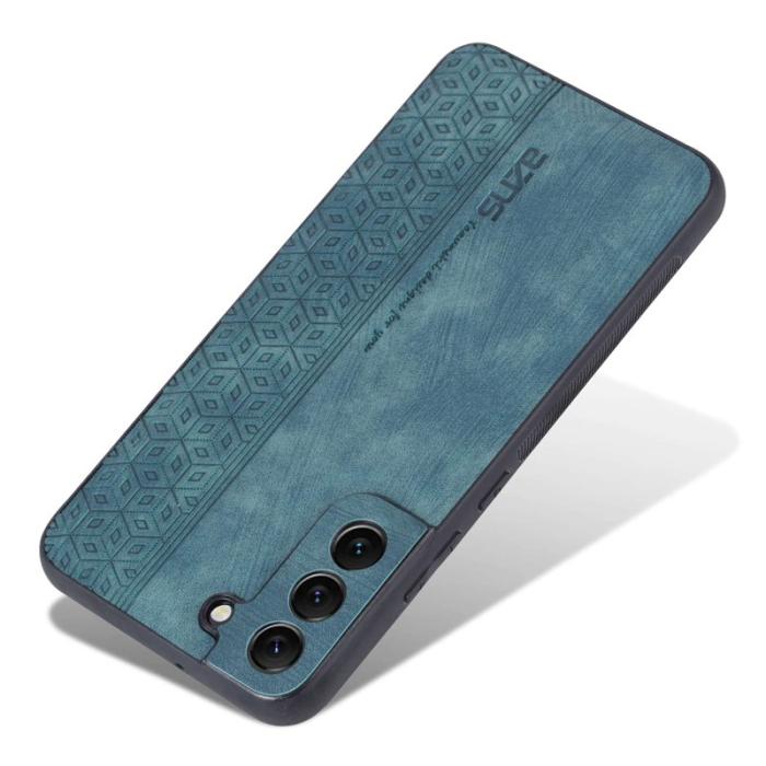 AZNS - AZNS Samsung Galaxy S22 5G Fodral i PU-läder - Grön