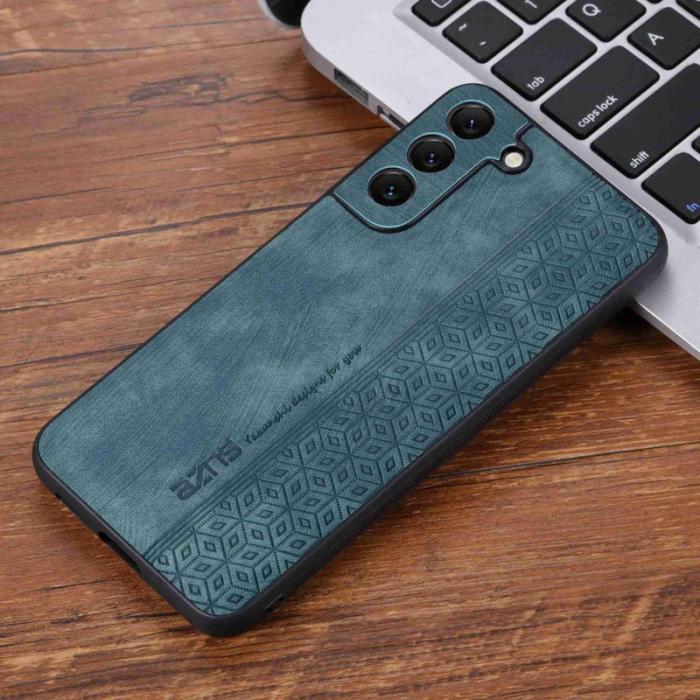 AZNS - AZNS Samsung Galaxy S22 5G Fodral i PU-läder - Grön