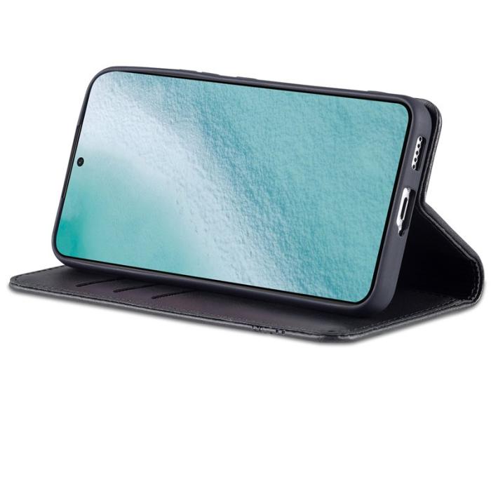 AZNS - AZNS Samsung Galaxy S22 5G Fodral - PU läder - Svart