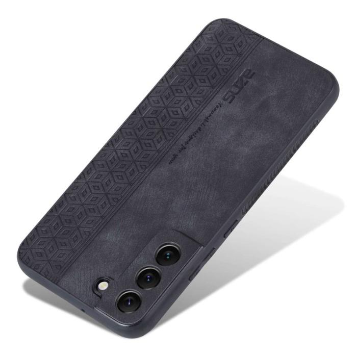 AZNS - AZNS Samsung Galaxy S22 5G Fodral - PU Läder + TPU - Svart