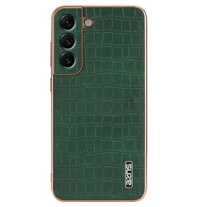 AZNS - AZNS Samsung Galaxy S22 5G Fodral PU+TPU Stöttåligt - Grön