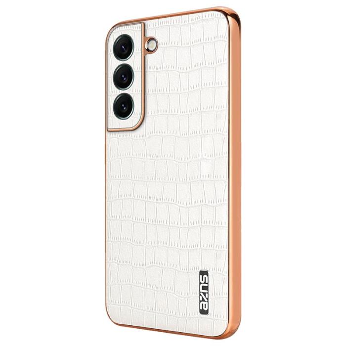 AZNS - AZNS Samsung Galaxy S22 5G Fodral PU+TPU Stöttåligt - Vit