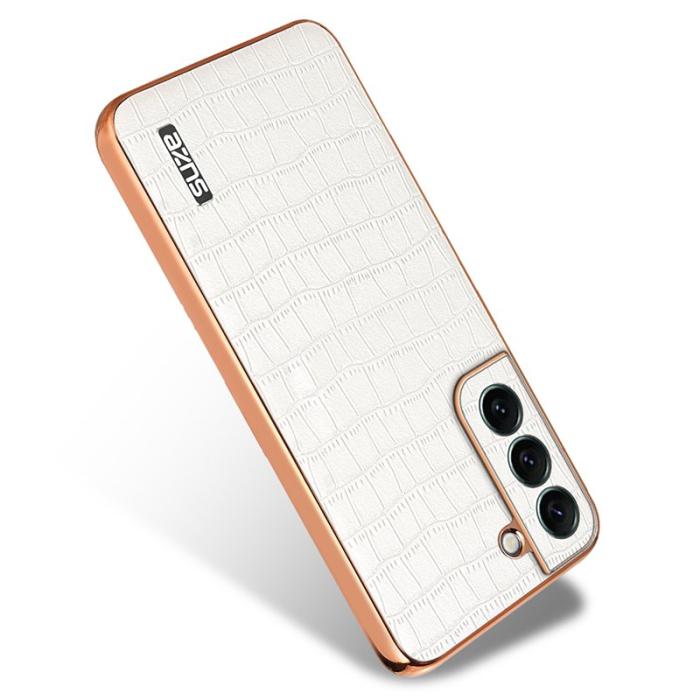 AZNS - AZNS Samsung Galaxy S22 5G Fodral PU+TPU Stöttåligt - Vit